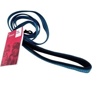 Voyager Padded Dog Leash 5ft Blue Reflective 5/8" Wide – Comfort Grip Handle NEW